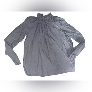Bonpoint Gray Long Sleeve Blouse